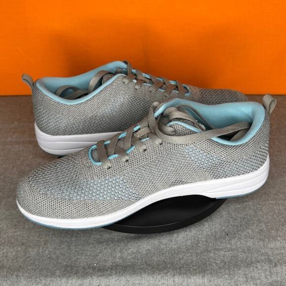 Propet Washable Walker Evolution Grey Sneaker Blue Size 9.5 - Picture 3 of 9